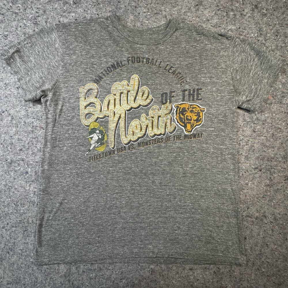 Chicago Bears NFL Graphic T Shirt Mens Small Gray Vintage Style -465